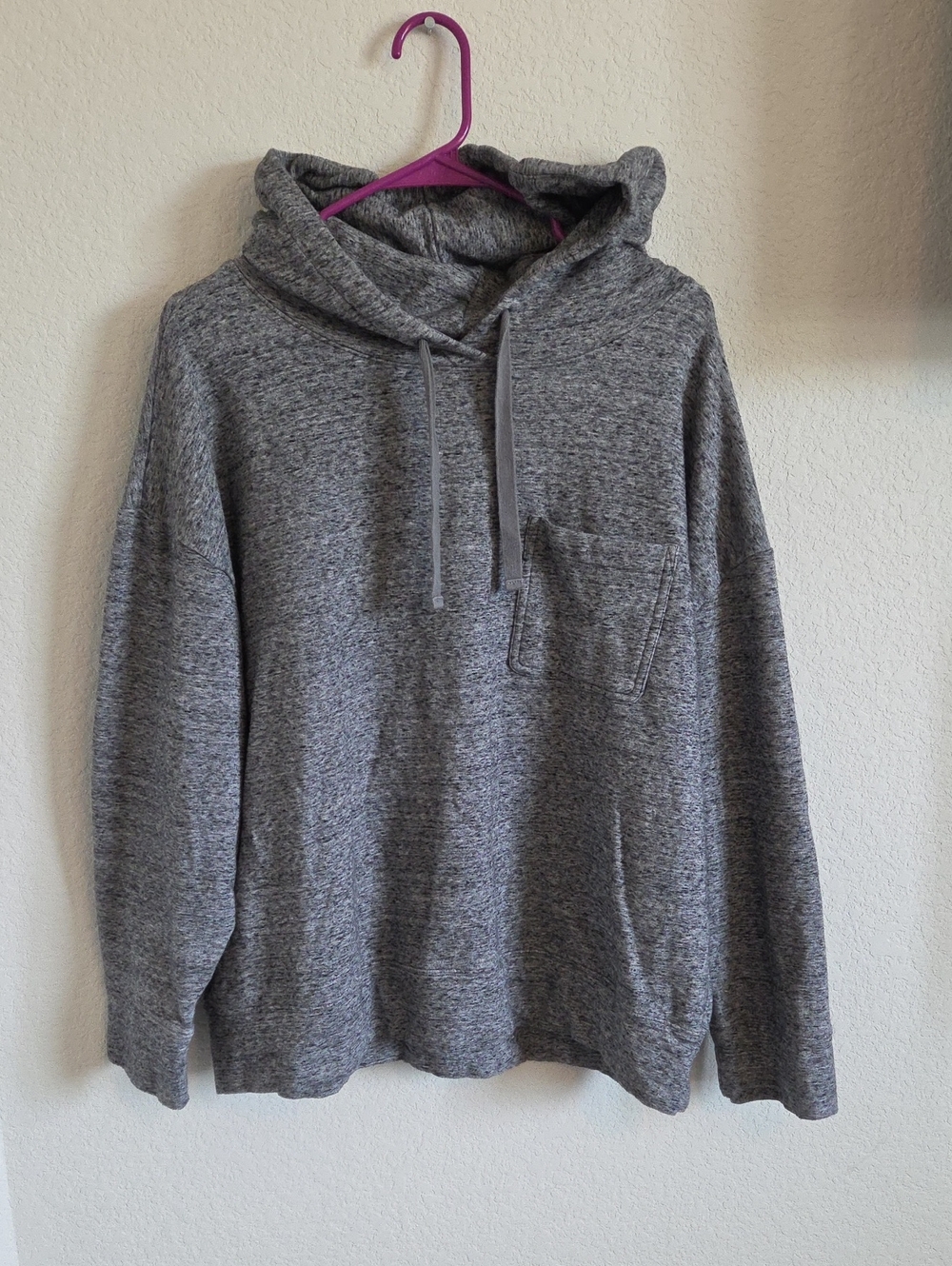 GAP Sweats Heather Gray Pullover Hoodie Single Pocket Size XXL
